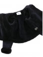 Manteau court en peau lainée d'agneau bleu marine Prix boutique 995€ Taille XS