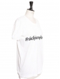 "Sicily is my love" white cotton printed short sleeves T-shirt Retail price 325€ Size 38
