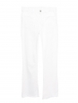 Flare cropped jeans in white cotton with star embroidery Retail price €690 Size 27