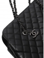 Black quilted caviar leather Cabas large bag Retail price €5400