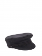 Sailor's cap in black canvas embroidered with Christian Dior gold letters Retail price €750 Size 57