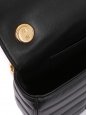 Sac Shoulder bag en cuir matelassé noir et chaîne dorée Prix boutique 2800€