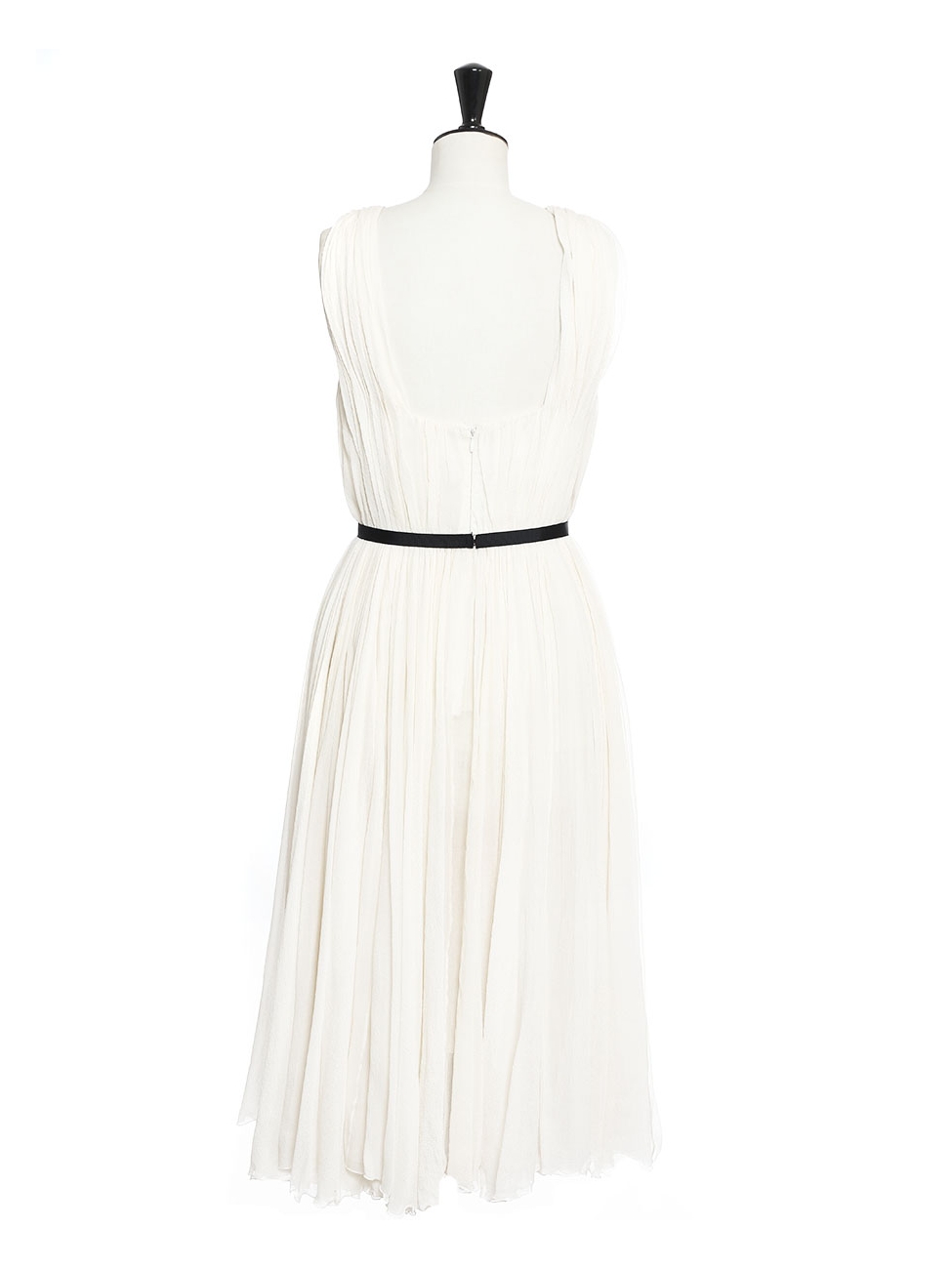strapless open back dress See by Chloe Size 4 Black Pleated Dress