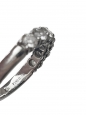 Bague alliance en platine 950 millièmes et demi-tour de diamants 3,5 mm Prix boutique 12 300 €