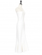 White Scalloped Strap Flare midi Dress Retail price €690 Size XXS