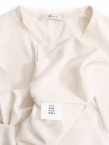 White stretch knit sleeveless mini dress by Phoebe Philo Retail price €950 Size S