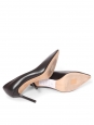 Black leather pointed-toe pumps retail price €595 Size 39