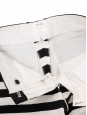 Phoebe Philo black and white striped cotton twill straight leg pants Retail price €1250 Size XS