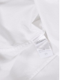 Long-sleeved white cotton shirt Retail price 550€ Size M