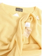 Yellow wool and cashmere round-neck jumper Retail price 260€ Size L