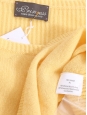 Pull col rond en laine et cachemire jaune Prix boutique 260€ Taille L