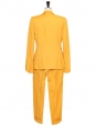Tailleur veste pantalon jaune orangé Px boutique 1600€ Taille 36/38