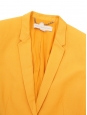 Bright yellow orange blazer jacket and pant suit Retail price €1600 Size 36/38