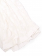 Robe babydoll été 2018 manches courtes en voile et dentelle blanc ivoire brodé de fleurs en soie Prix boutique 2500€ Taille 36