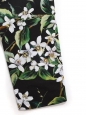 DOLCE & GABBANA Slim fit black green and white floral print pants Retail price $675 Size 34