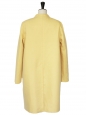 Veste manteau en chanvre et soie jaune citron doux Px boutique 1495€ NEUF Taille 36