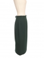 High-waisted midi pencil skirt in twill Size XXS