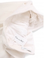 High waist cream white wool trousers Retail price €1750 Size 36