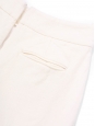 High waist cream white wool trousers Retail price €1750 Size 36