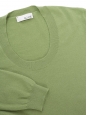 Pull col rond en laine de cachemire vert clair Prix boutique 340€ Taille L