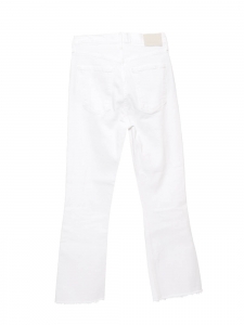 Straight cropped white cotton jeans Retail price Size