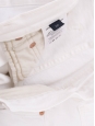 Straight cropped white cotton jeans Retail price Size