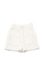 High waist shorts embroidered with fine lace Retail price €950 Size 38