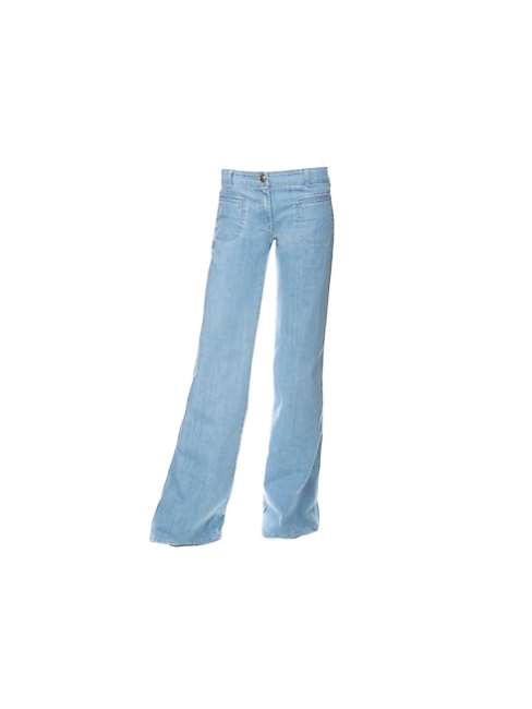 Jean seventies "flared" en coton bleu clair Px boutique 690€ Taille 36