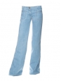 Jean seventies "flared" en coton bleu clair Px boutique 360€ Taille 34