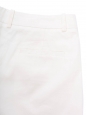 White linen and cotton high-waisted cigarette trousers Retail price €445 Size XS