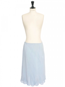 Light blue silk skirt Retail price 165€ Size 38/40