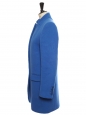 BRYCE Klein blue melton wool blend coat Retail price €1095 Size 36