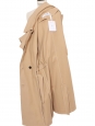 Beige belted trench coat Retail price € Size 38