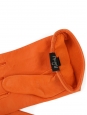 Gants en cuir d'agneau orange Prix boutique 150€ Taille 7