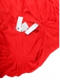 Robe longue en soie rouge vif à col en V Prix boutique € Taille S