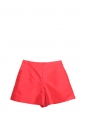 High-waisted flared short in vibrant red satin Retail price €390 Size 36/38