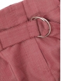 Pantalon large avec ceinture chiné rouge et blanc laine et mohair Prix boutique 950€ Taille 40