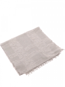 Light grey cashmere scarf with silver shimmer Retail price €305