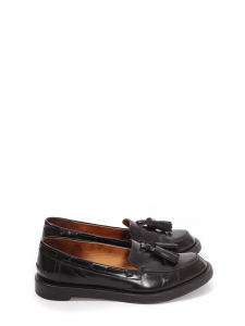 Flat round-toe loafers with tassel in black patent leather Retail price €600 Size 39