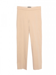 Slim fit pants in cream beige cotton blend Retail price €580 Size 36.