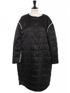 Reversible black terry wool coat Retail price €2300 Size 40