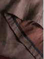 Jupe taille haute en lin marron Px boutique 1000€ Taille 38