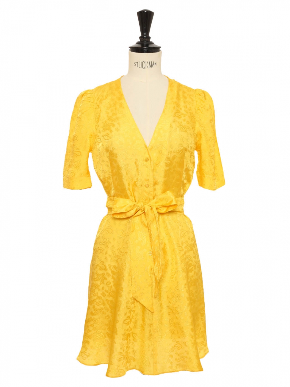 Boutique MAX MARA Week end Sunflower yellow satin belted