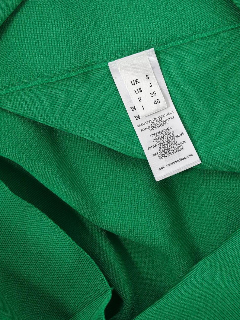 Boutique VICTORIA BECKHAM Bright green One-shoulder stretch-knit maxi dress Retail price 1300 Size S Boutique VICTORIA BECKHAM Bright green One-shoulder stretch-knit maxi dress Retail price 1300 Size S