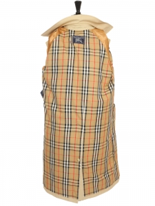 Trench Homme droit en coton beige doublure écossaise Prix boutique 1990€ Taille M