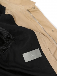 Beige Cotton Men's Trench Coat S/S 2014 by Kris Van Assche Retail price €2000 Size 48