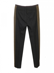 Black and green wool zipped straight trousers by Phoebe Philo Retail price 900€ Size XS