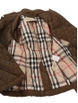 Khaki green belted quilted trench jacket Retail Price €1000 Size XS