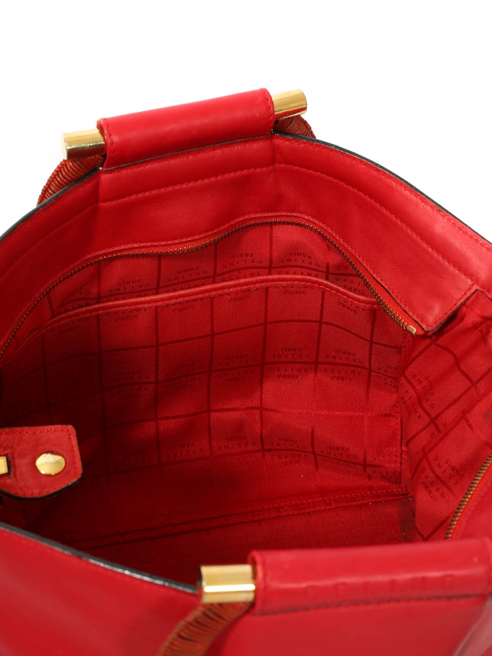 Sac à Main Pour Femme Rouge Avec Poignées En Bois Poli Et Gland En Cuir - Modèle Tassey, Neuf Avec étiquettes