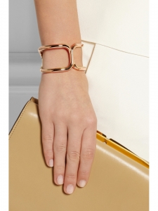 MARCIE Pink gold brass cuff bracelet Retail price €260
